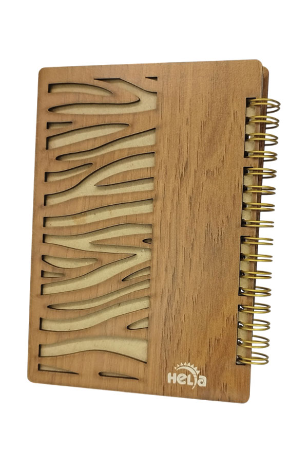 دفتر یادداشت جلد چوبی هلیا مدل آرین