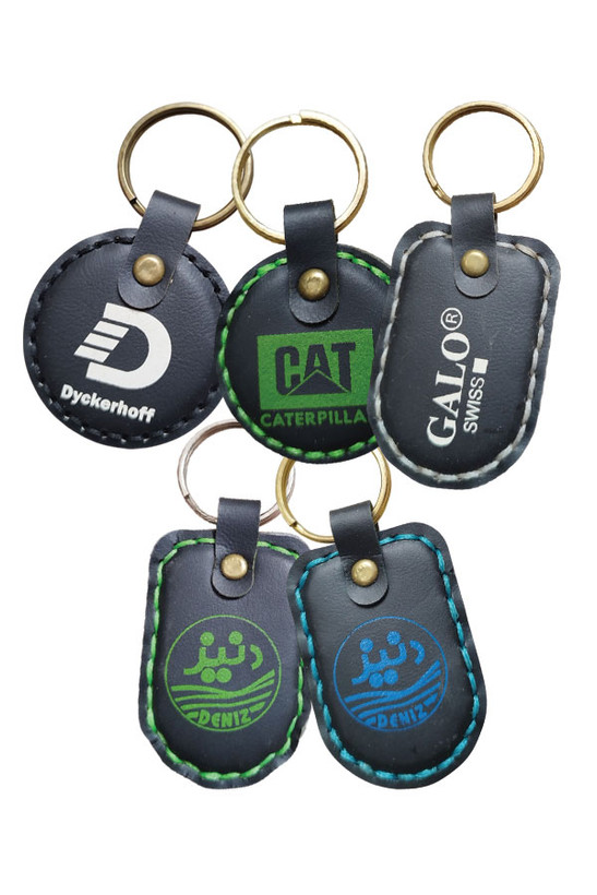 جاکلیدی های تبلیغاتی چرمی هلیا