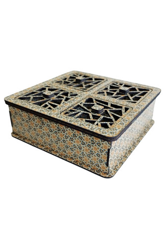 جعبه پذیرایی تبلیغاتی چهارخانه هلیاگیفت مدل راستین