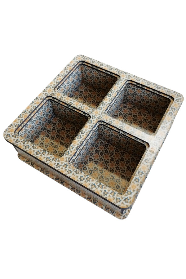 جعبه پذیرایی تبلیغاتی چهارخانه هلیاگیفت مدل راستین