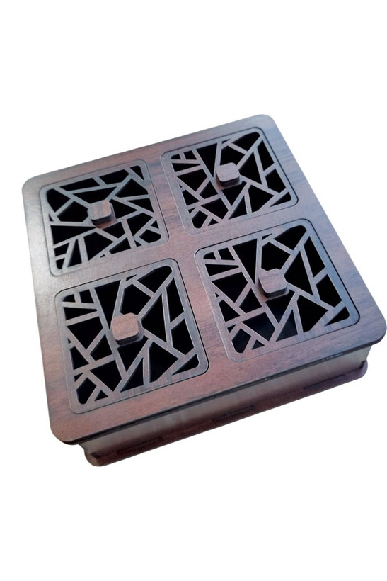 جعبه پذیرایی تبلیغاتی 4خانه هلیا گیفت مدل شهراد