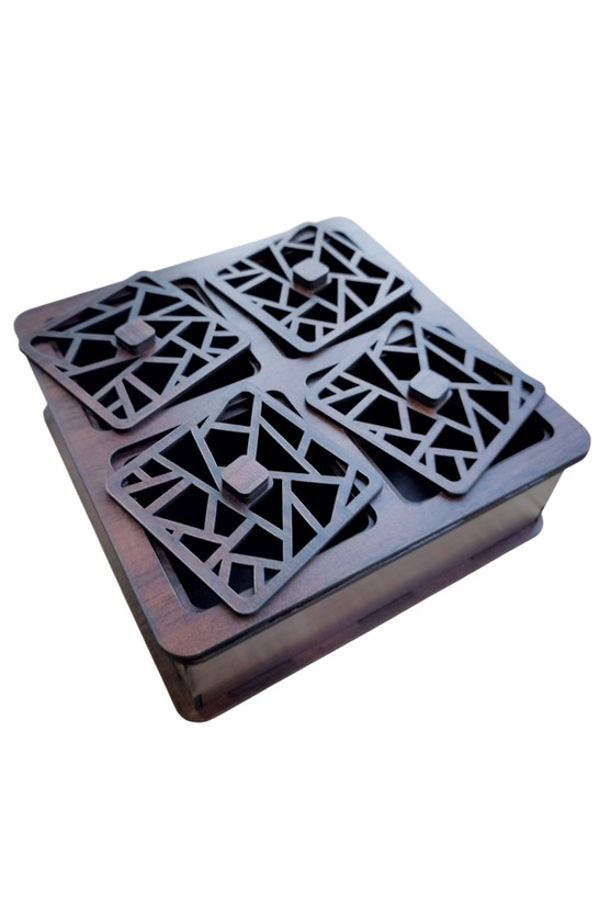 جعبه پذیرایی تبلیغاتی 4خانه هلیا گیفت مدل شهراد