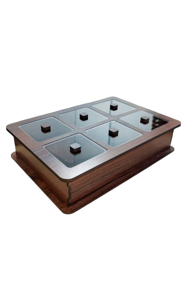 جعبه پذیرایی شش خانه هلیاگیفت مدل آدینا