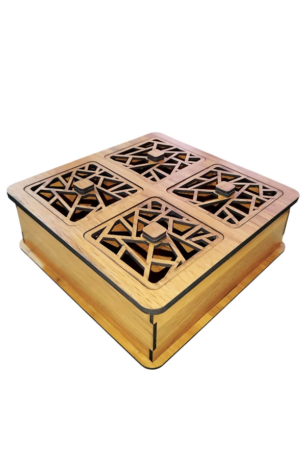 جعبه پذیرایی تبلیغاتی 4خانه هلیا گیفت مدل رامان