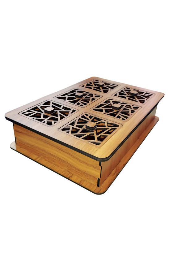 جعبه پذیرایی تبلیغاتی شش خانه هلیاگیفت مدل نوژان