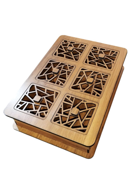 جعبه پذیرایی تبلیغاتی شش خانه هلیاگیفت مدل نوژان