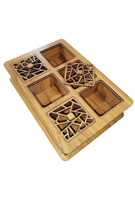 جعبه پذیرایی تبلیغاتی شش خانه هلیاگیفت مدل نوژان