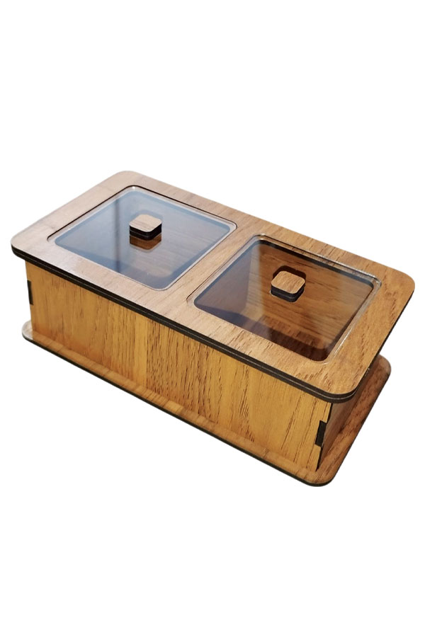 جعبه پذیرایی دوخانه هلیاگیفت مدل آگرین