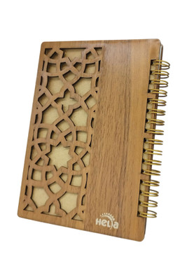 دفتر یادداشت تبلیغاتی جلد چوبی (طرح متنوع)